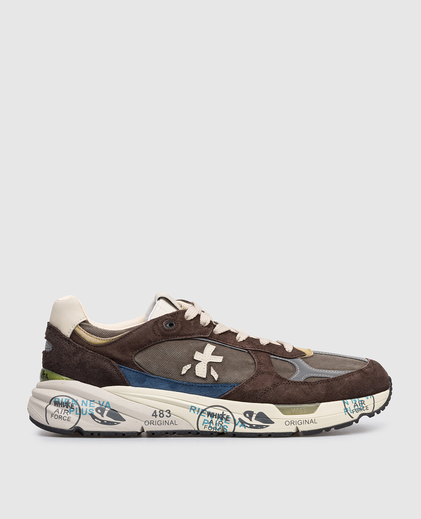 Brown combination sneakers Mase 25