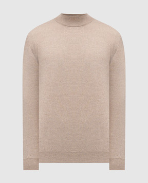 Cashmere&Whiskey Beige merino wool sweater 97397