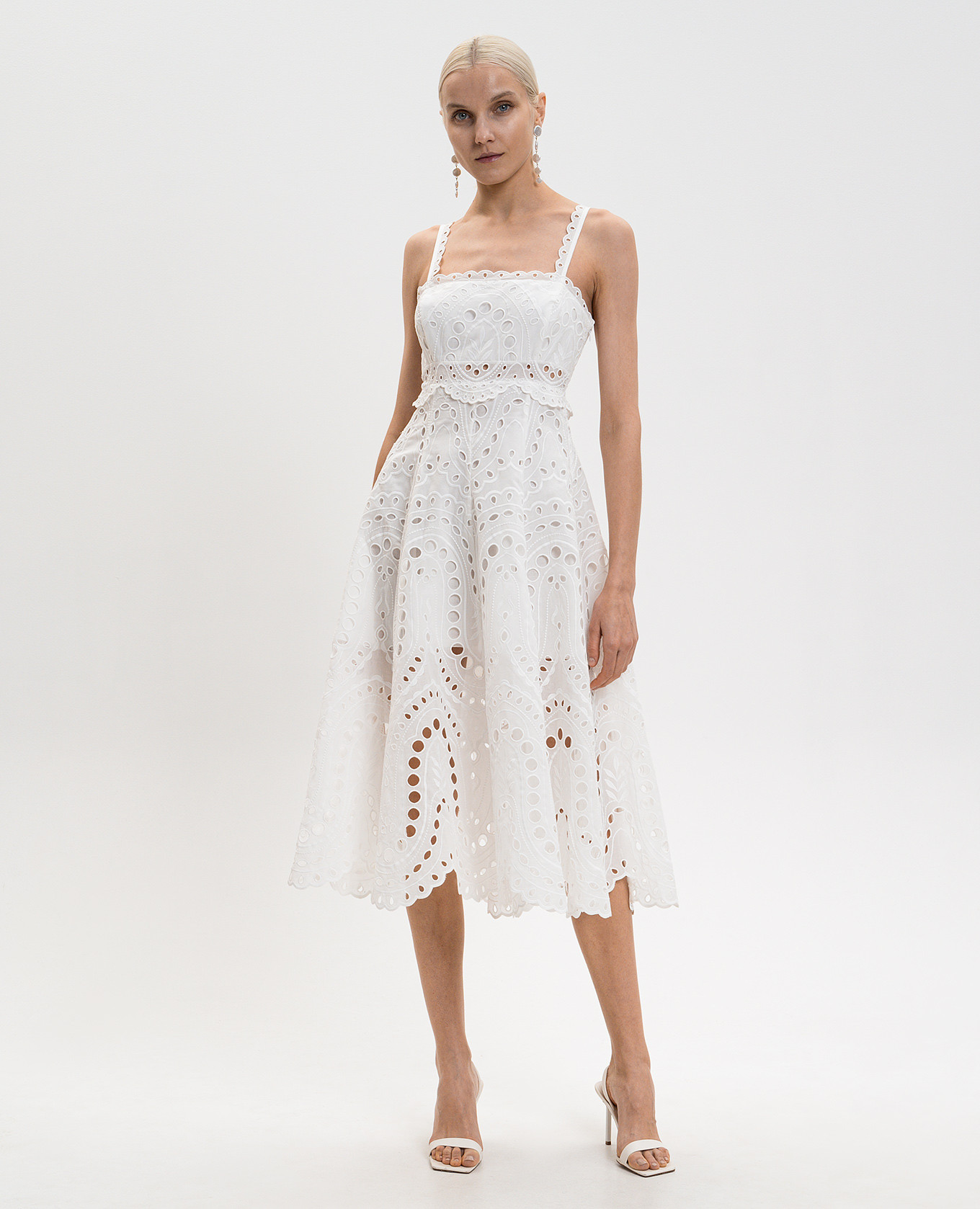 

White Glimmer Midi Dress Charo Ruiz