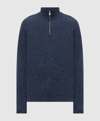 Pull en cachemire bleu