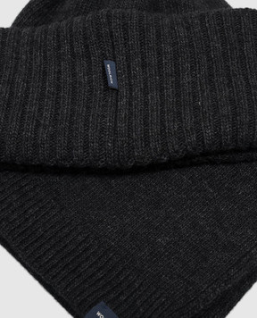 Woolrich Gray beanie and scarf set in a gift box CFWWAC2041FRUF0706