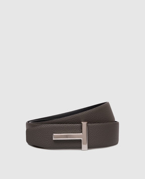 Tom Ford Brown leather reversible belt TB178LCL236S