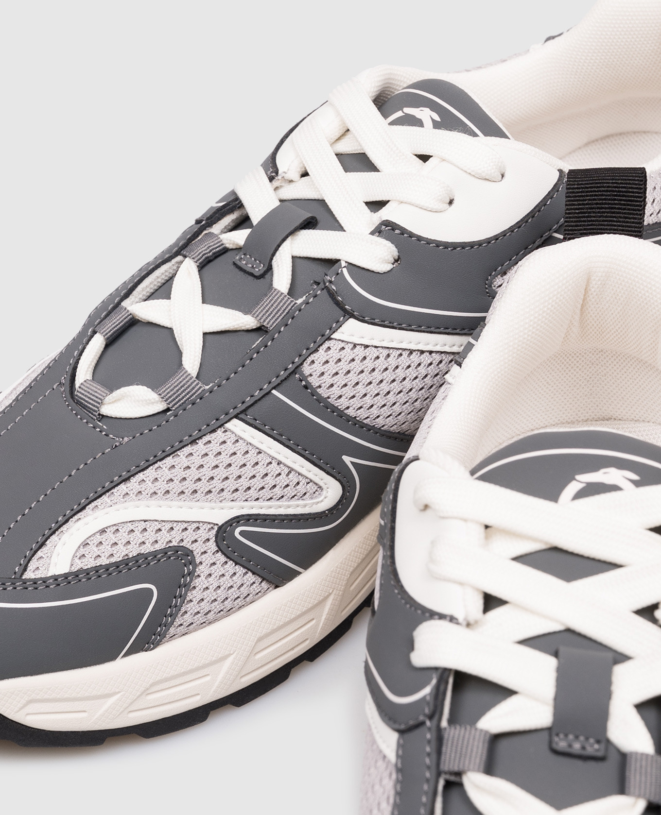 

Gray combination sneakers Trussardi, Grey