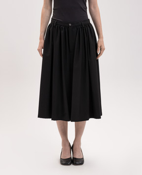 Maison Margiela MM6 Black culottes with wool S62MU0079M35436