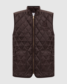 Sporty & Rich Brown quilted vest JA00883205BR38