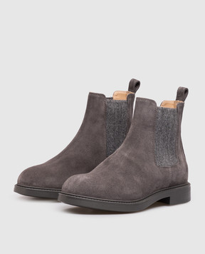 Doucal's Grey suede chelsea boots DD8923BRUGUF252