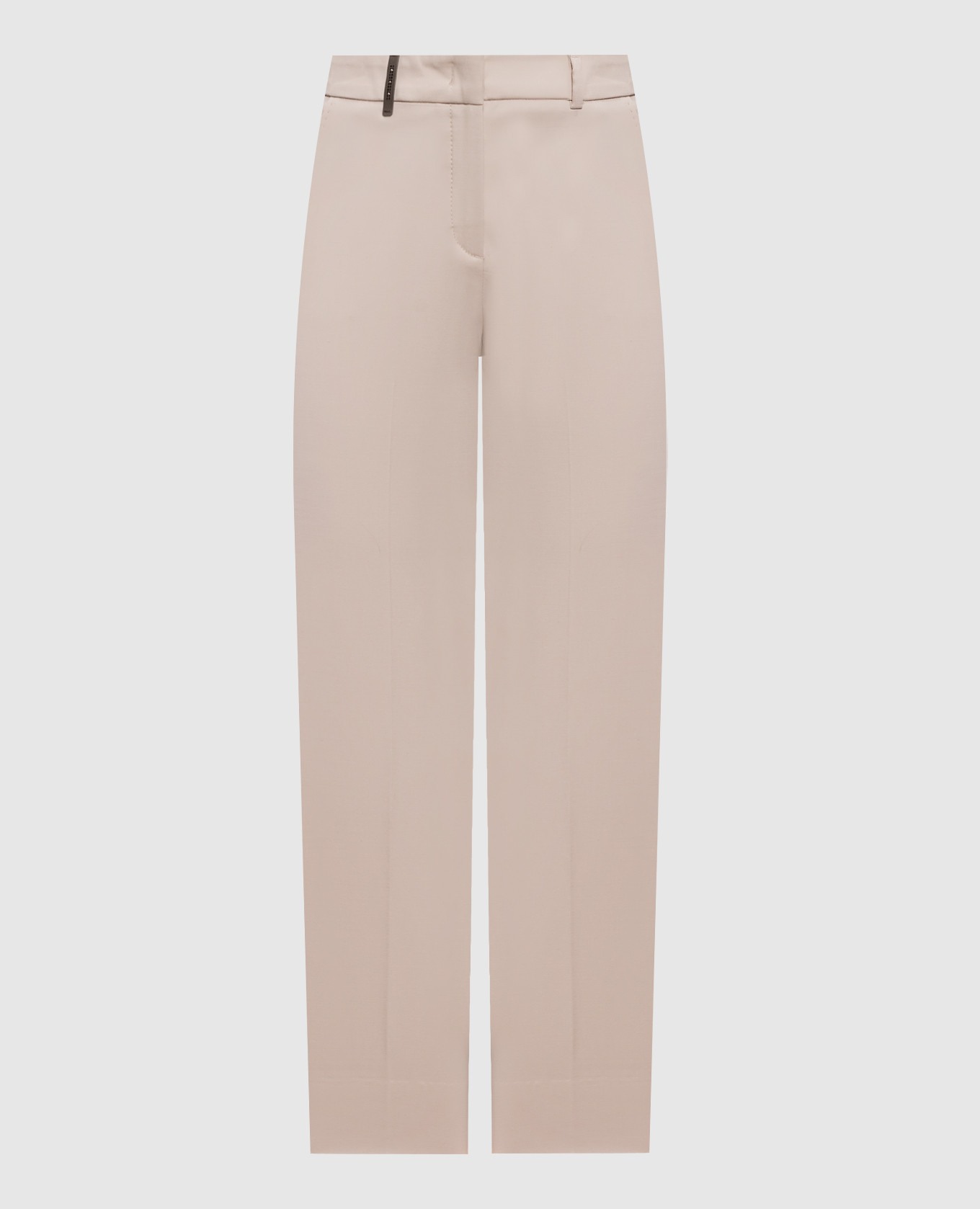 Beige pants with a patch