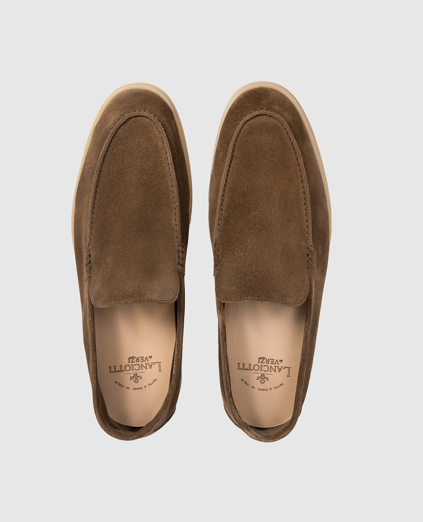 FELIX brown suede loafers Lanciotti De Verzi 4