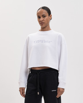 Off-White White cropped sweatshirt City Nature 2FE00514T