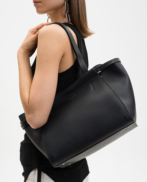 Ann Demeulemeester Endre black leather tote bag B0013897LT189