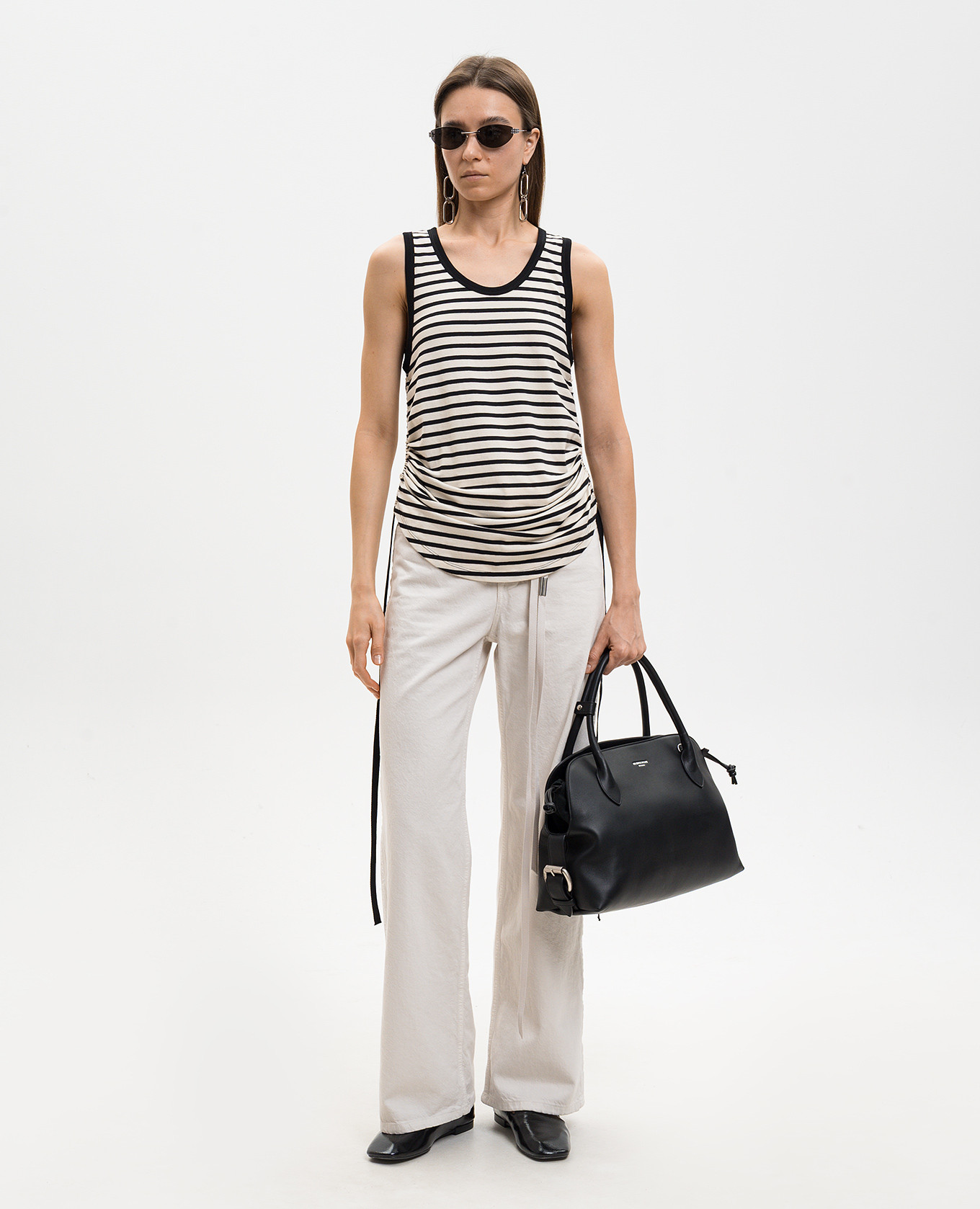 

Mara ivory striped T-shirt Ann Demeulemeester, Beige