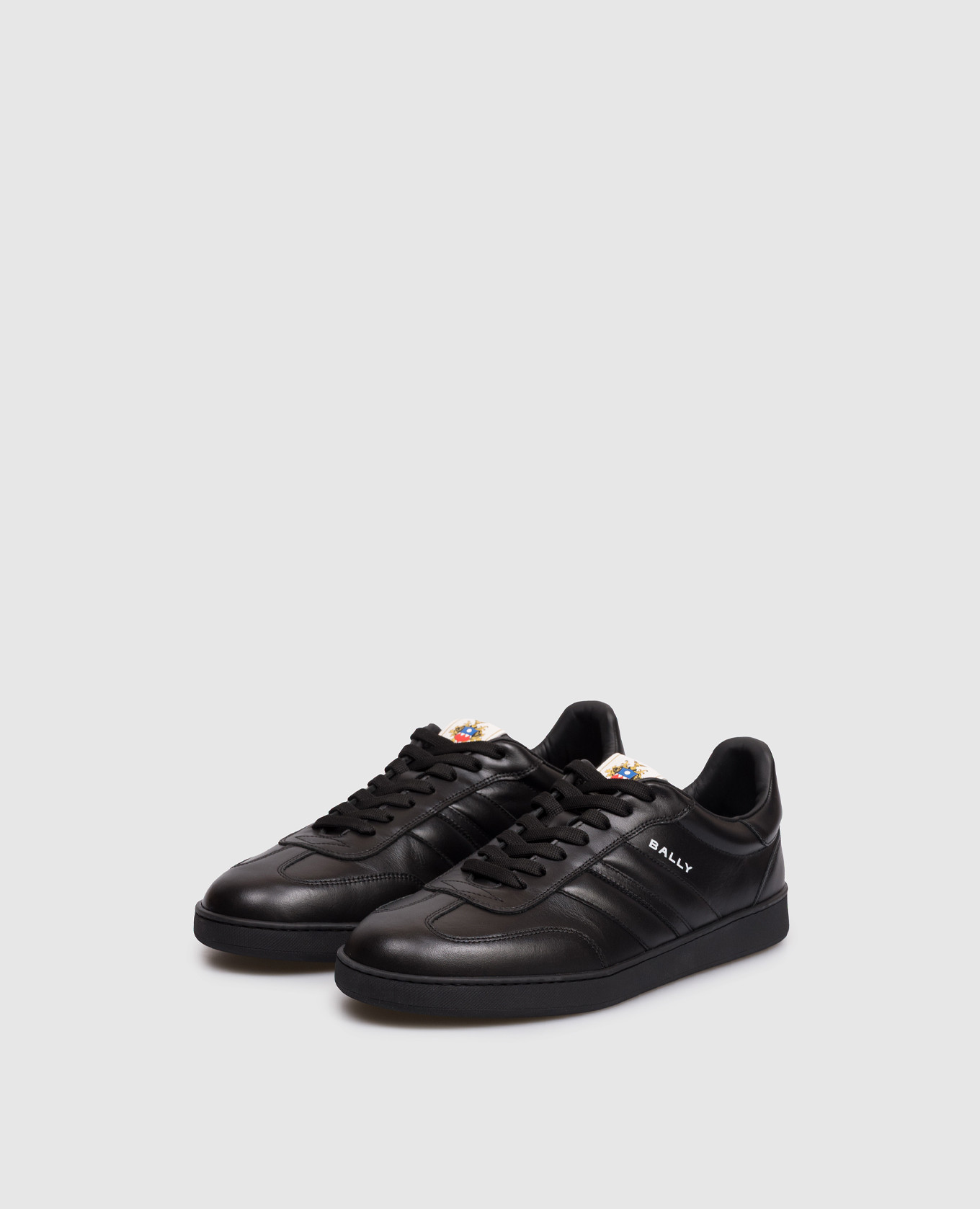 

Black leather Retro Crest sneakers Bally