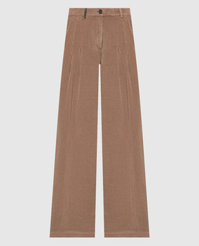Peserico Beige corduroy pants P04646T303646
