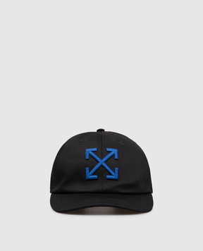 Off-White Black cap with emblem OMLA04AF25FAB003