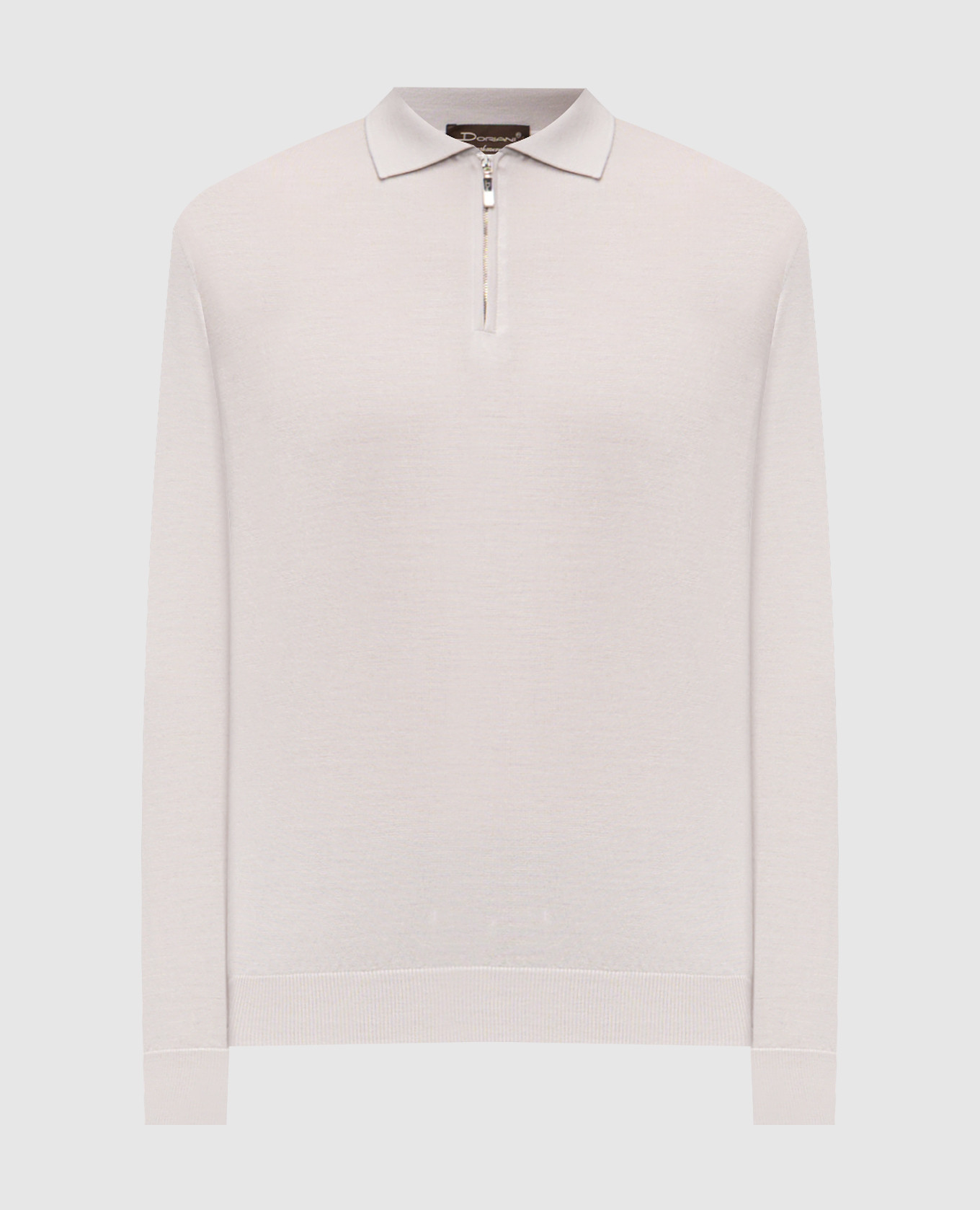 

Gray polo shirt made of wool, silk and cashmere Doriani Cashmere, Grey