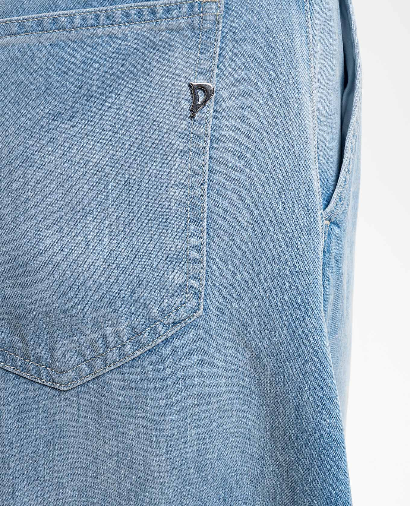 

Blue Alek jeans with patch Dondup, Light blue