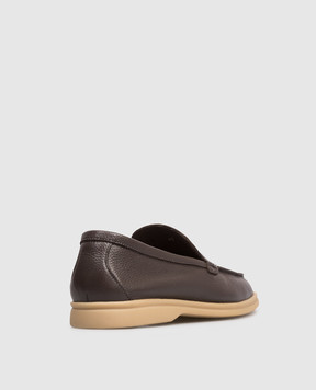 Lanciotti De Verzi Brown leather loafers FELIX FELIXVITELLOPEGGY