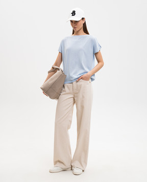 Ballantyne Blue T-shirt with cutouts B1W30216C00