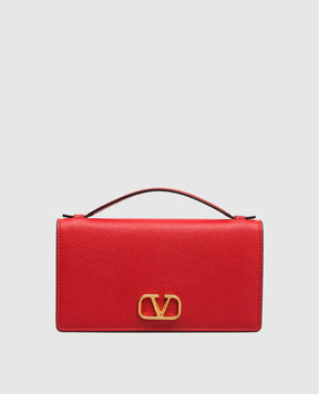 Valentino Red leather bag with logo 8W2P0W42SNP