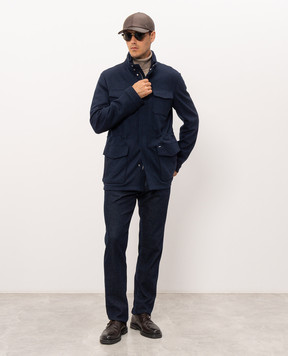 Stefano Ricci Blue cashmere jacket MDJ63003305428