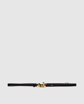 Dolce&Gabbana Black glossy leather belt BE1673AZ000
