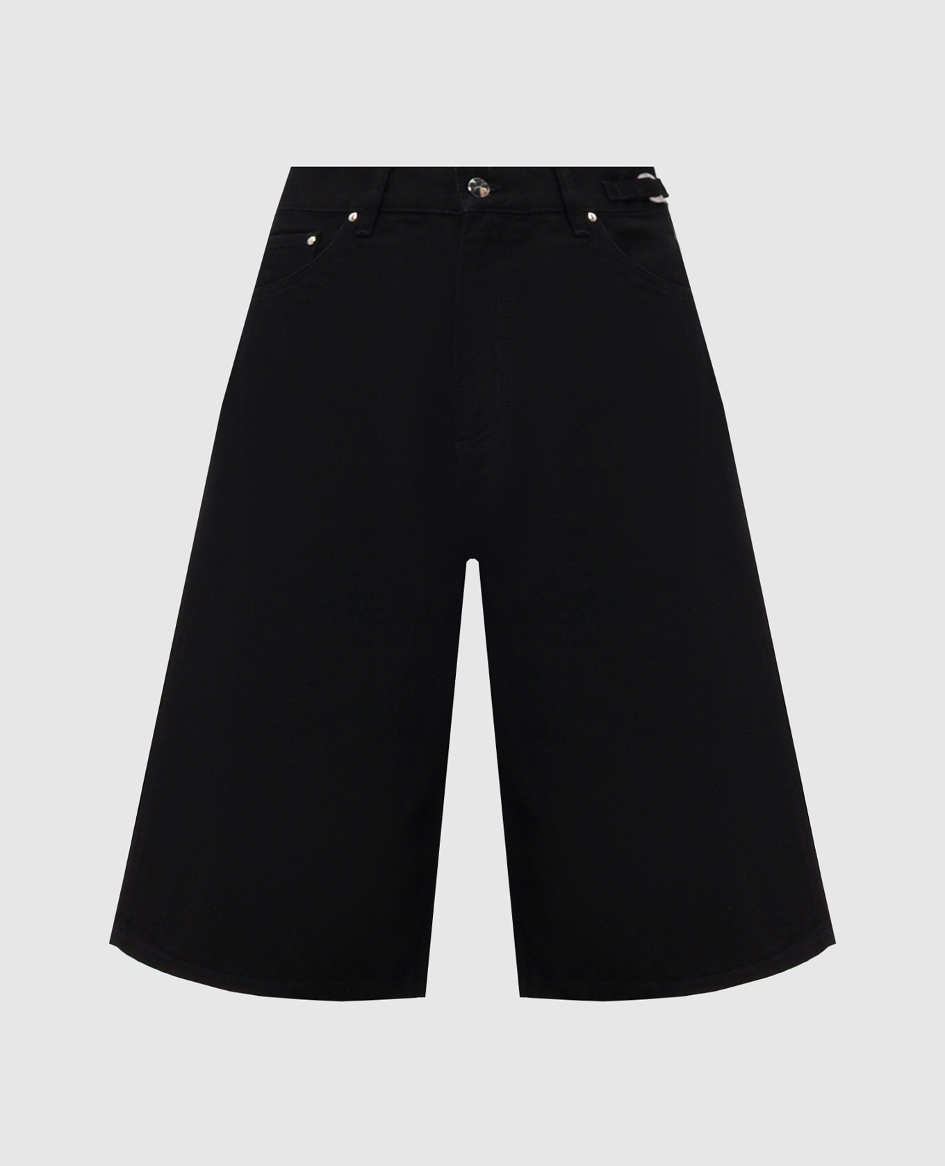 

Black denim Bermuda shorts FENCE Heliot Emil