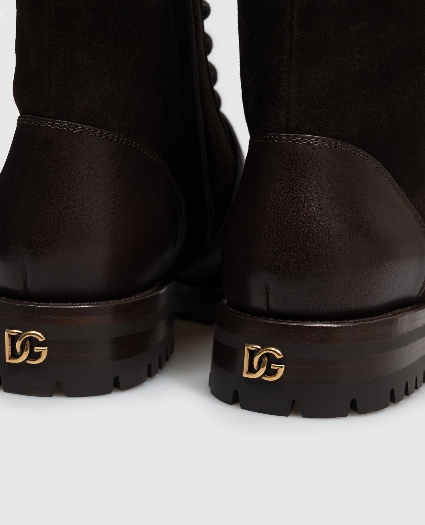 Brown suede boots Dolce&Gabbana 5