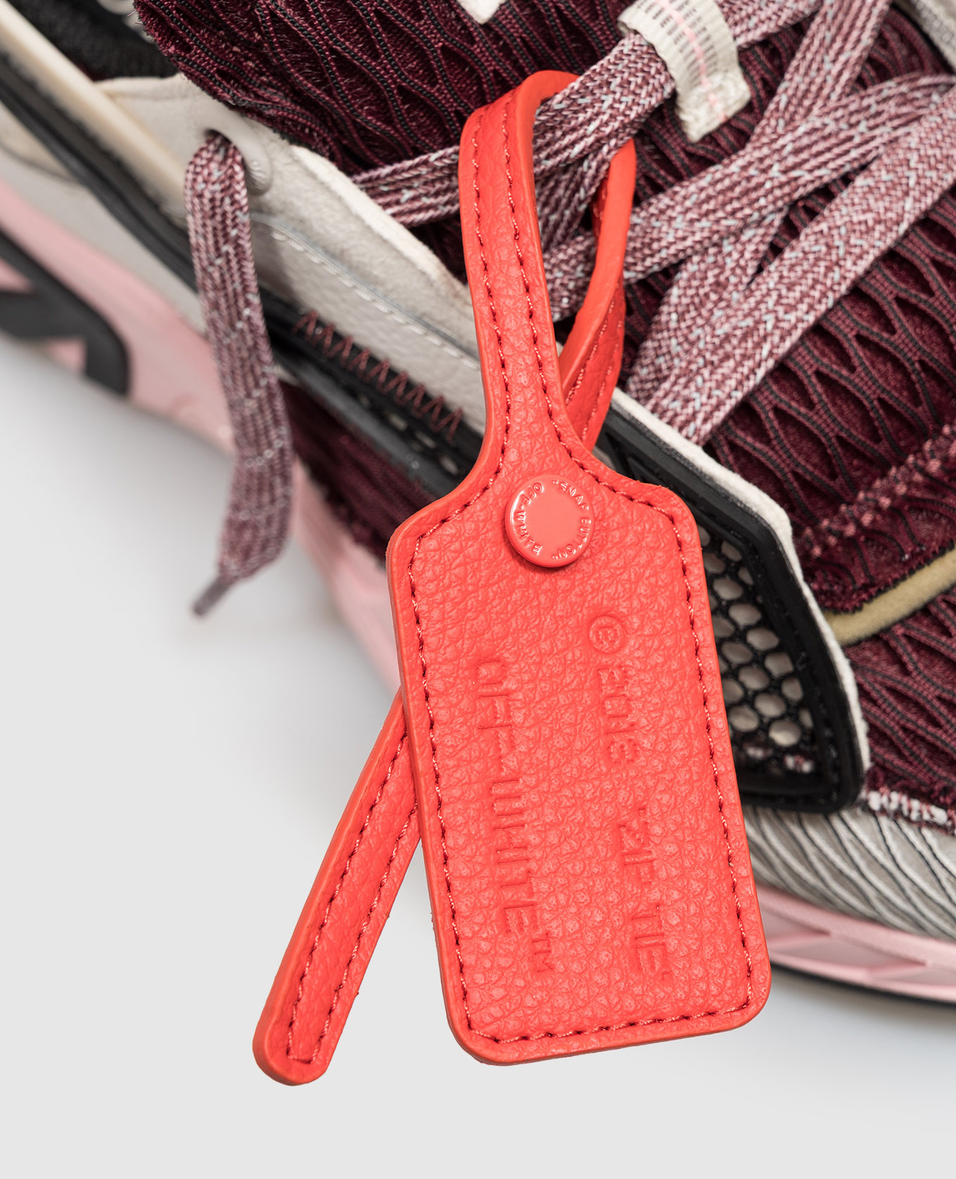 Burgundy Space Memo sneakers Off-White 5
