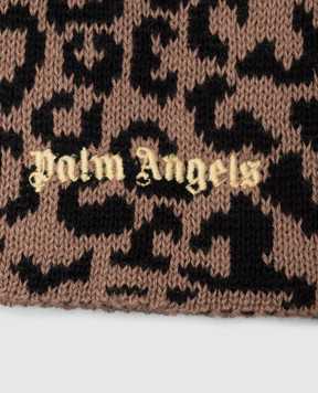 Palm Angels Children's leopard print skirt F6PAJGSK158