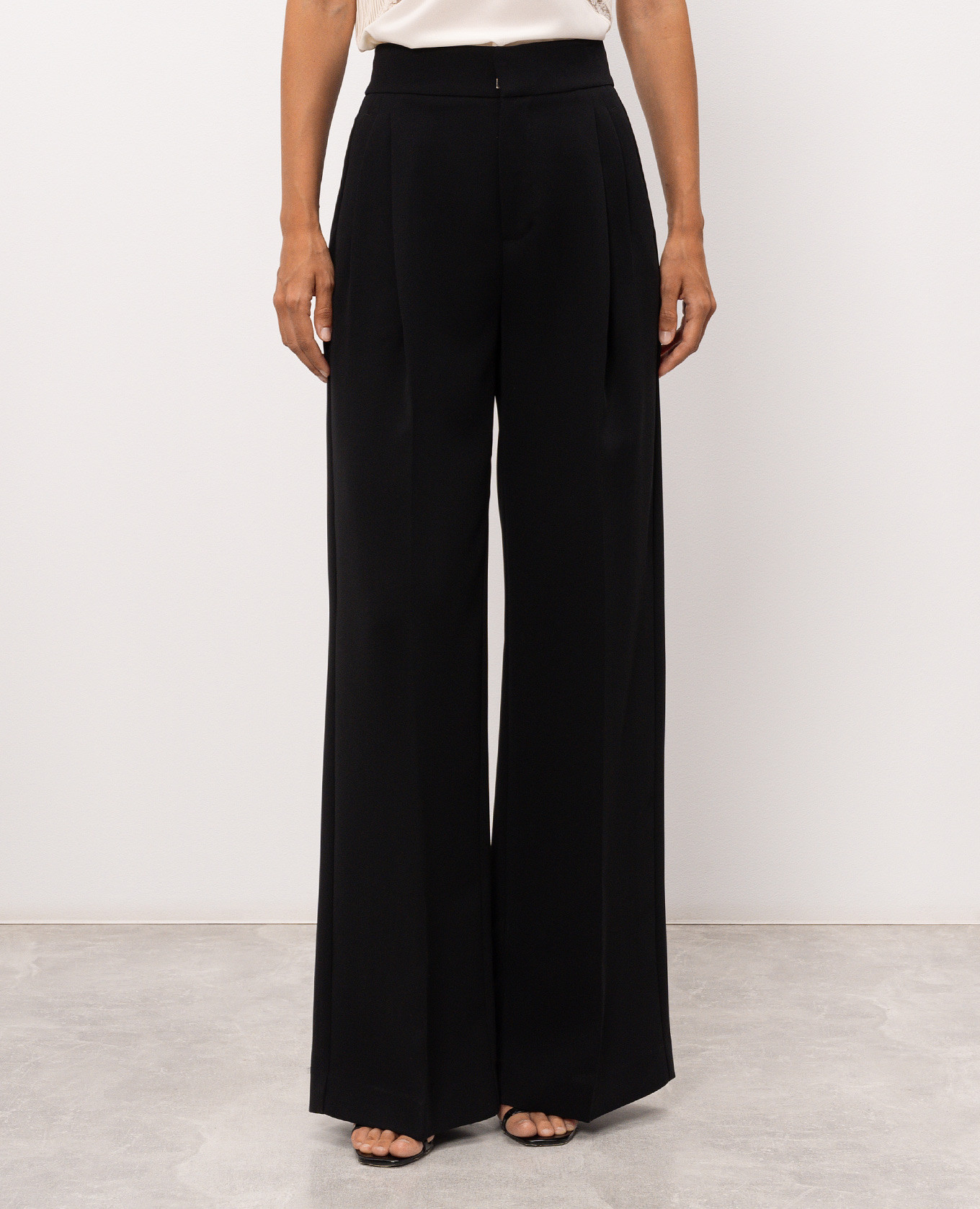Black pants with textured logo Twinset 3