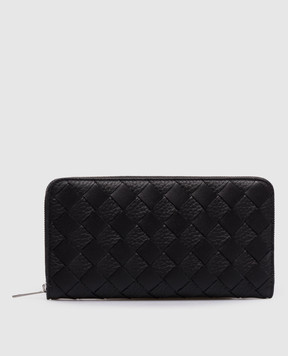 Bottega Veneta Black Intrecciato leather wallet 814838V63U1