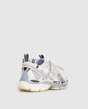 Off-White Blue Be Right Back Mesh Combo Sneakers OMIA295S26FAB001