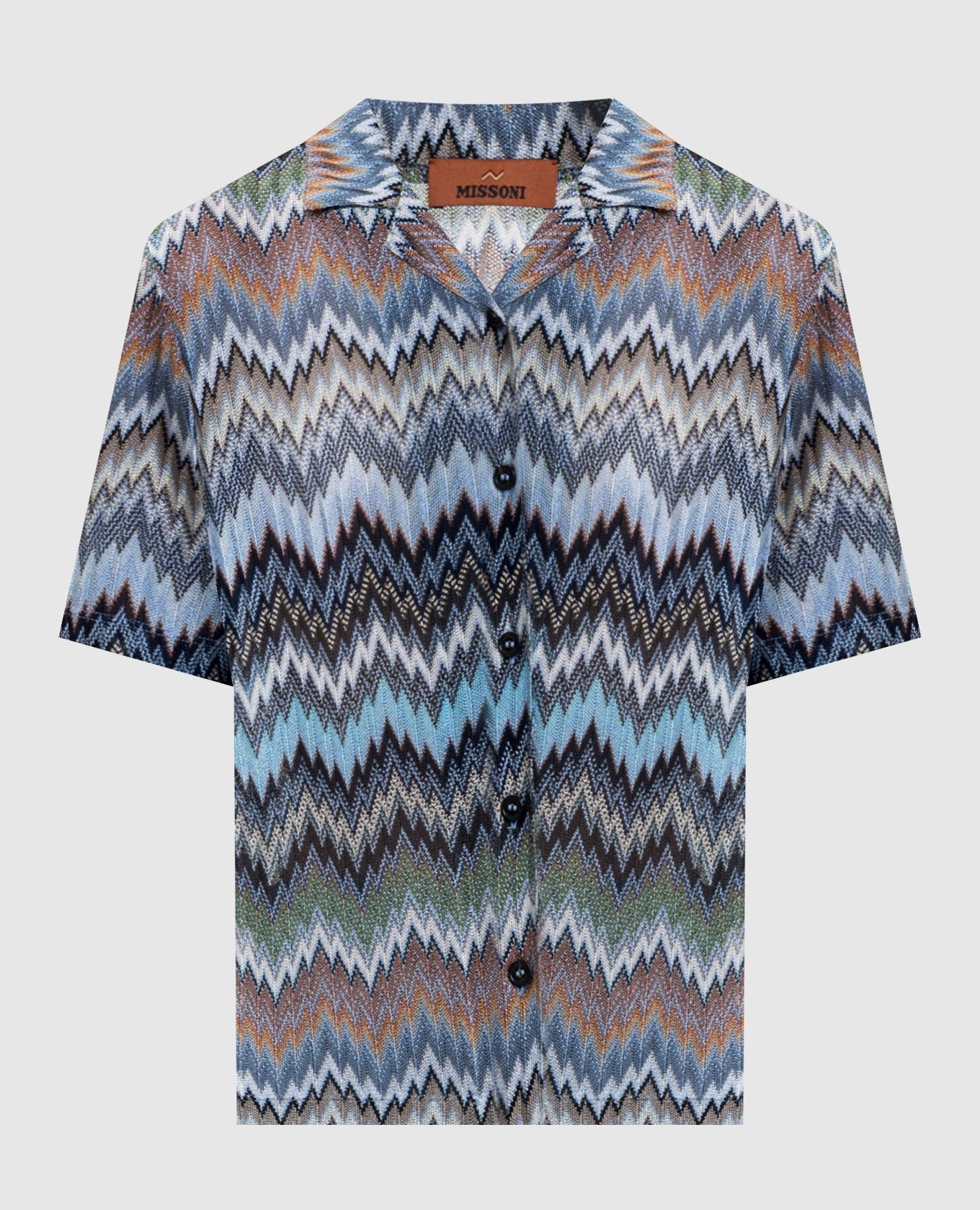 

Short-sleeved patterned shirt Missoni, Light blue