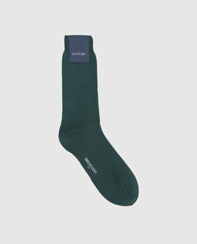 Bresciani Green cotton socks MC014UN0006XX