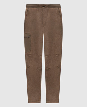 Sease Brown cashmere pants PT056TJ188