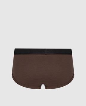 Tom Ford Brown briefs with logo pattern T4LC11040