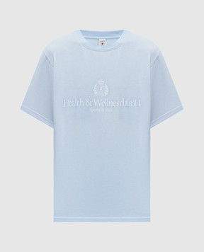 Sporty & Rich H&W Crest Blue T-Shirt TO119710241BL90