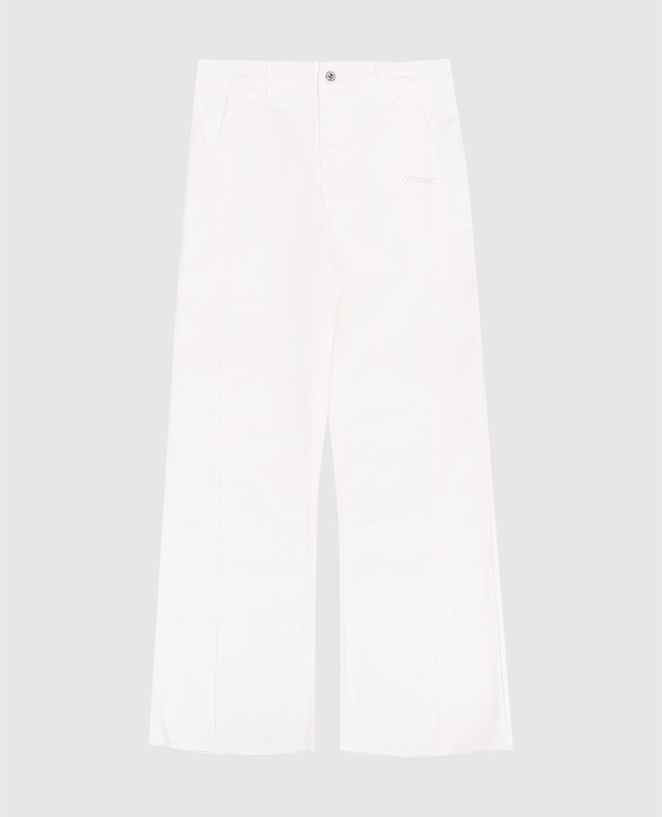 

Children's ivory jeans with logo print Off-White, Beige