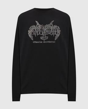 Vetements Black long sleeve with logo print MH27LS202B