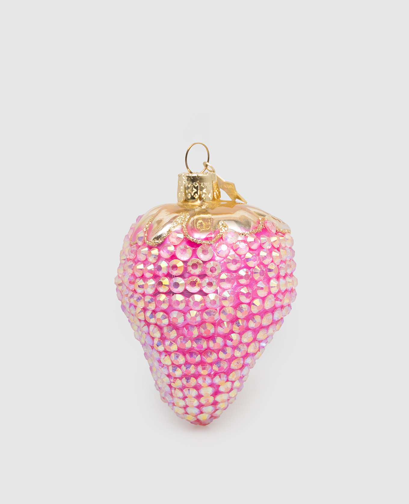 

Christmas tree toy Strawberry in crystals Vondels, Pink