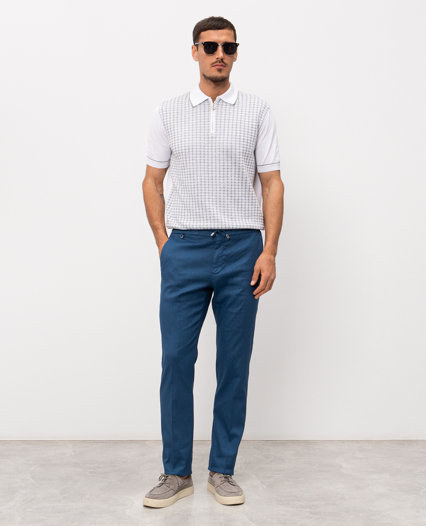 

Blue linen pants Stefano Ricci