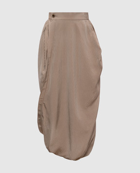UMA WANG Beige Gink skirt UW2026