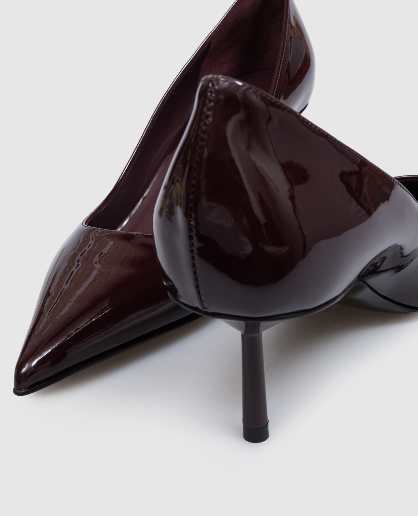 Bella burgundy patent leather shoes Le Silla 5