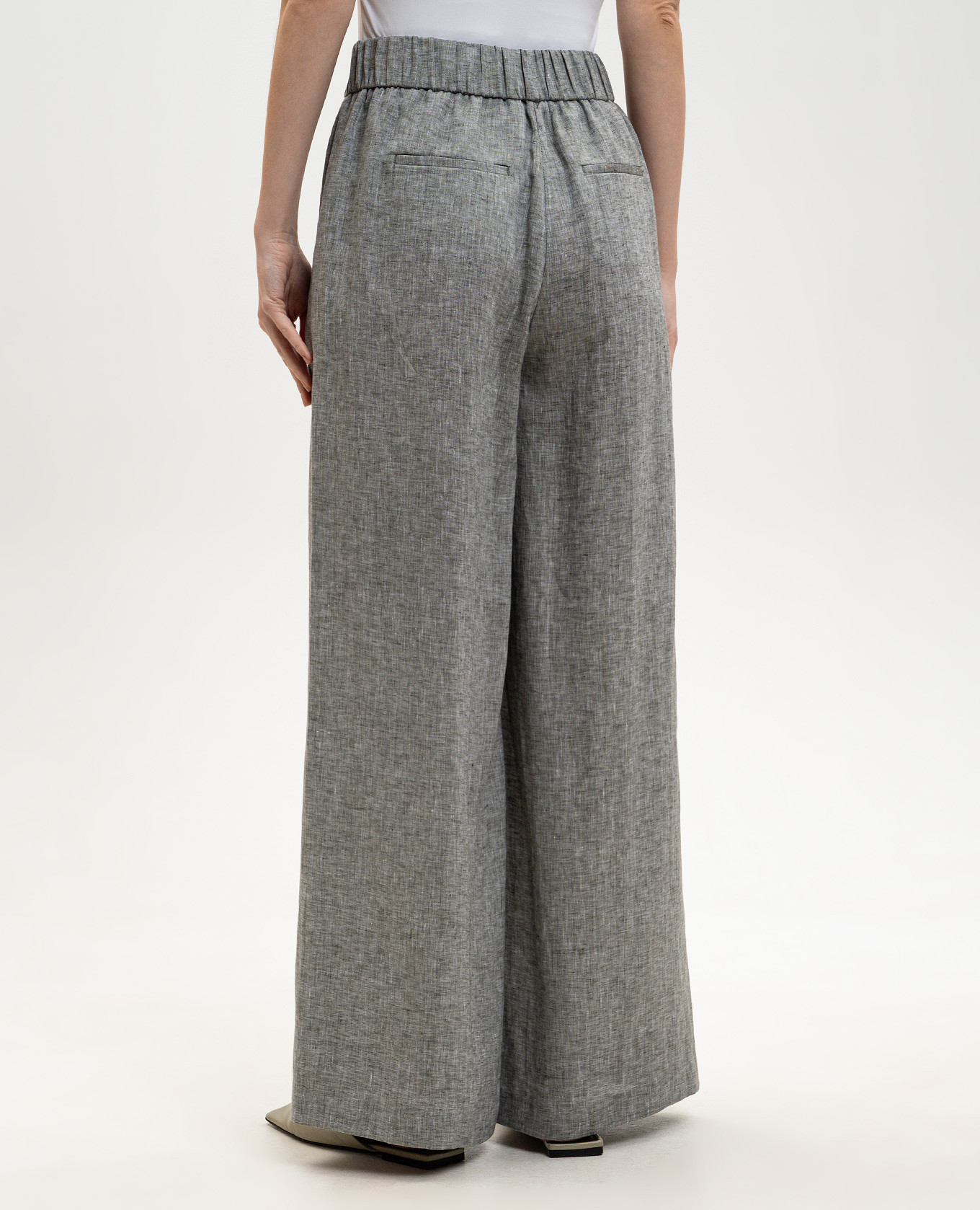 

Gray linen palazzo Peserico, Grey