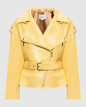 Babe Pay Pls Yellow leather jacket 2208ЗМGRAND