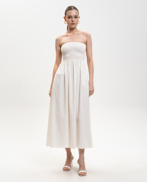 Faithfull Jamie white midi dress FFC19WHT