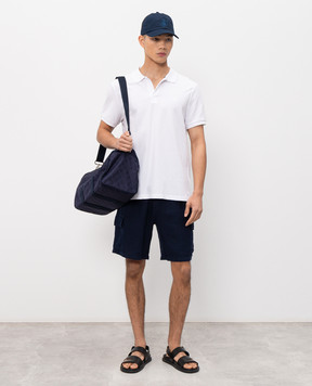 Vilebrequin Palatin white polo shirt with embroidered emblem PLTH2N00