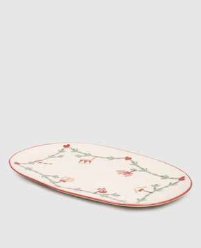 BloomingvilleMINI Beige Christmas dish with print 82062321