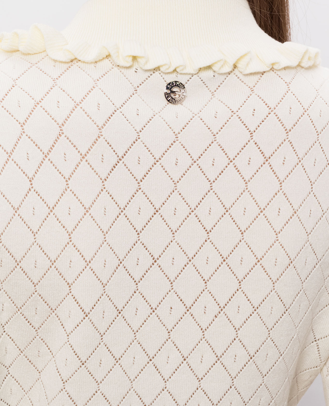 Ivory polo shirt Twinset 5