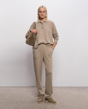 Simonetta Ravizza Beige Jose cashmere jumper F06KN114T10
